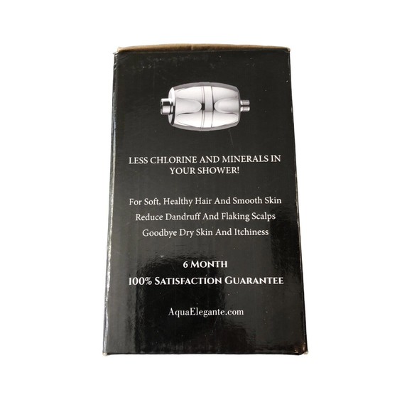 New Shower Water Filter For Showerhead by Aqua Elegante Chrome Opened Box - Picture 6 of 12